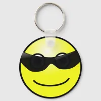 Happy Face with Sunglasses Keychain