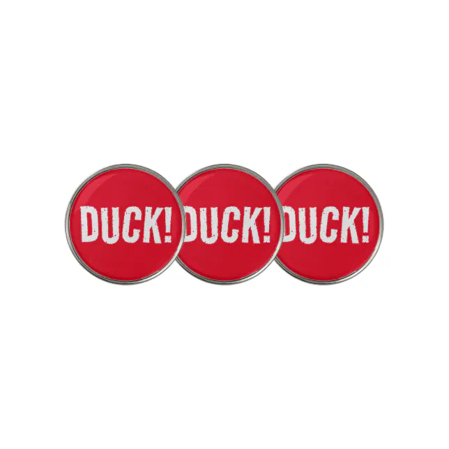 Funny Duck! Golf Ball Marker