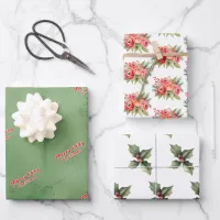 Merry Fairy Wrapping Paper Flat Sheet Set of 3