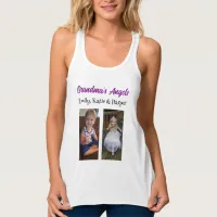 Grandma's Angels | Personalized Photo and Names Tank Top