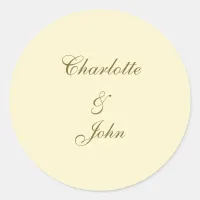 gold wedding stickers