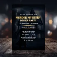 Detective Game Night Murder Mystery Party Birthday Invitation