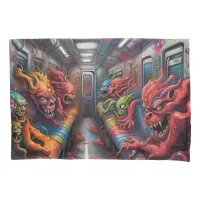 Train full of Demons and lost Souls Pillow Case