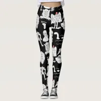 UFO, Alien, Bigfoot Cryptid   Leggings