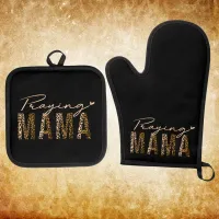 Praying Mama Oven Mitt Oven Mitt & Pot Holder Set