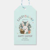 Easter Bunny Egg Basket ID1013 Gift Tags