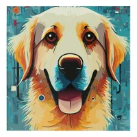 Happy Golden Retriever Acrylic Print