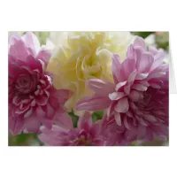 Pretty Pink Carnations Happy Birthday Mom Card