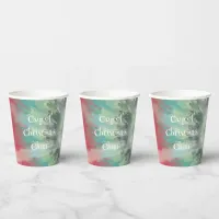 Christmas Colors Tie Dye Paper Cups