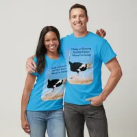 Funny Keep on Running Ostrich Photo Unisex T-Shirt