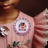 Ballet Themed Girl's Birthday Party Button