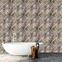 Luxurious, Geometric Marble Stone DIY Peel & Stick Wallpaper