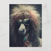 Pony With Clown Hair and Sunglasses Postcard