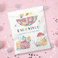 Disco Garden Party I Survived 21st Birthday Favor Bag