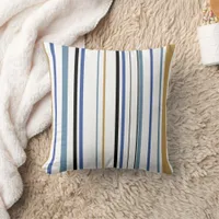 Striped throw pillow