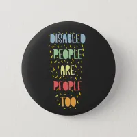 Disabilities and disabled equality awareness button