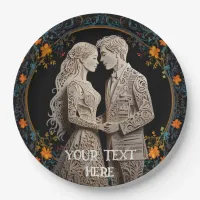 Bride & Groom Wedding Personalized  Paper Plates