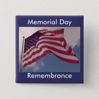 Memorial Day Remembrance Pinback Button