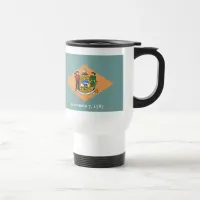 State of Delaware Flag Travel Mug