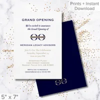 Simple Grand Opening Invitation with Logo