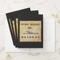 Here There Be Dragons Pocket Folder