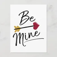 Be mine Cute Valentines Holiday Postcard