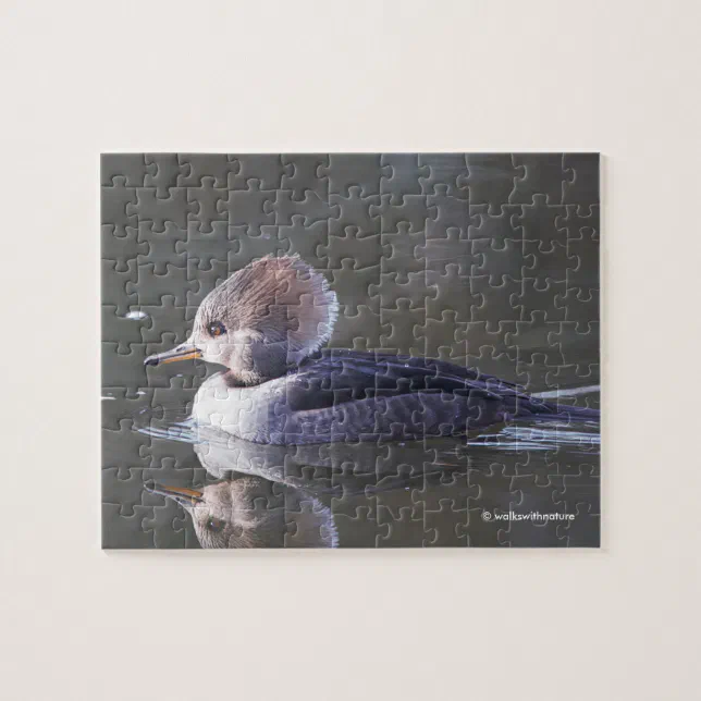 Female Hooded Merganser Duck at the Pond Jigsaw Puzzle