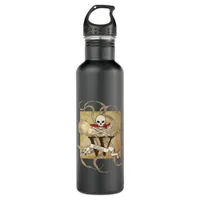 Jolly Roger Monogram Initial  Stainless Steel Water Bottle