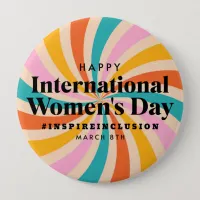 Happy International Women's Day | March 8th Button