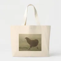 Boots in the Fog Large Tote Bag