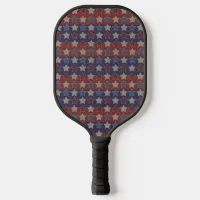 Vintage Patriotic Stars Pickleball Paddle