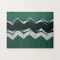 Puzzle - Green Ripple Afghan