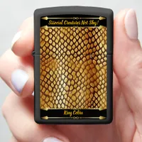 Unique patterns of a poisonous snake’s skin zippo lighter