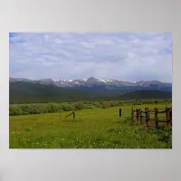 Colorado Mountain Horse Pasture Poster