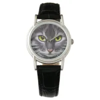 Wonderful cat portrait - cool  watch