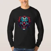 Scary Clown Face Ai Art T-Shirt