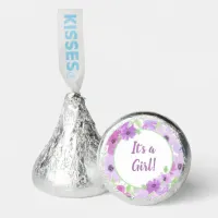 It's a Girl! Watercolor Floral Baby Shower Hershey®'s Kisses®