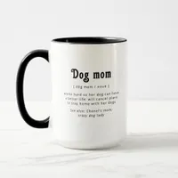 Dog Mom Custom Photo and Text Mug