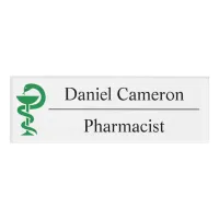 Personalized Pharmacist Name Tag