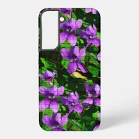 WI State Flower Wood Violet Mosaic Samsung Galaxy S22+ Case