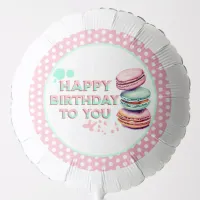 Pink and Mint Green Macaron Themed Birthday Party Balloon