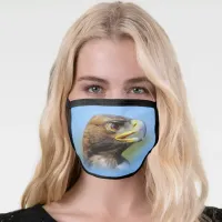 Vision of a Beautiful Young Golden Eagle Face Mask