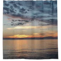 Pretty Sunset Picture on Shower Curtain