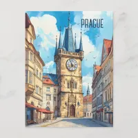 Thumbnail for Travel to Prague Czechia Postcard