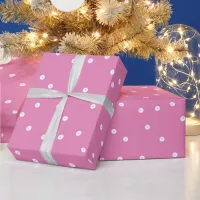 Pink Double Dots Wrapping Paper