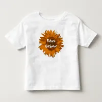 Orange Sunflower Future Gardener Toddler T-shirt