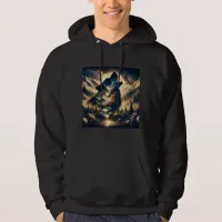 Wolf Howling at the Moon Hoodie