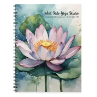 Business Pink Lotus Flower Notebook