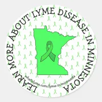 Lyme Disease Awareness in Minnesota Stickers