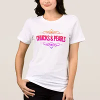 Chucks & Pearls Vote Kamala Tri-Blend Shirt